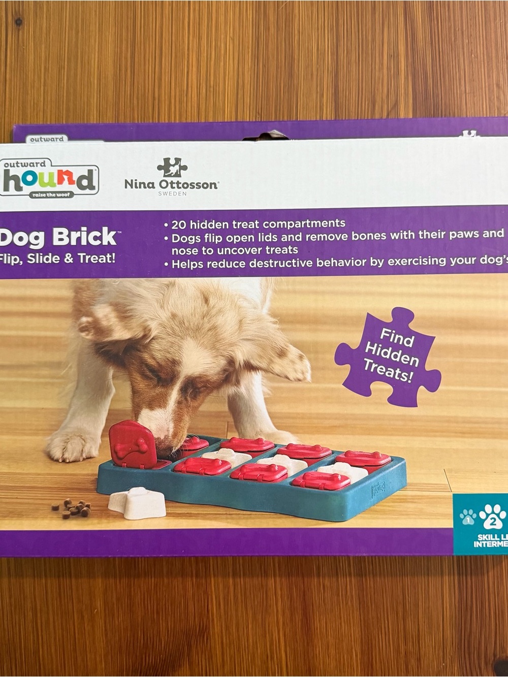 New In Box - Outward Hound Dog Brick Flip, Slide & Treat!